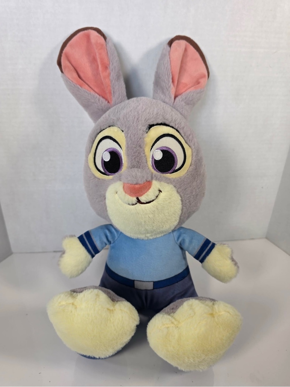 Zootopia Officer Judy Hopps Plush 16" Disney Store Bunny Big Feet